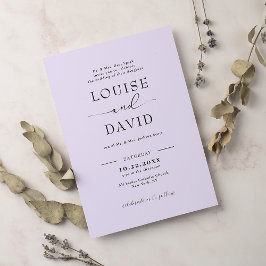 Formeel lila huwelijk kaart