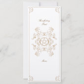 Formeel menu kaart (Achterkant)