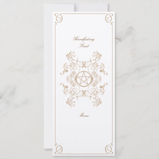 Formeel menu kaart (Achterkant)