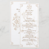 Formeel menu kaart (Voorkant / Achterkant)