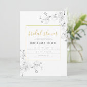 Formeel modern Classic Ivory Orchids Vrijgezellenf Kaart (Staand voorkant)