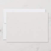 Formeel Moderne Klassieke Elegante Ecru Trouw-RSVP (Achterkant)