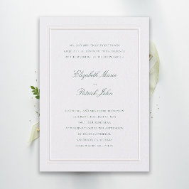 Formeel Moderne Klassieke Elegante Groene Parel Br Kaart