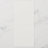 Formeel Moderne Klassieke Verhoogde Frame Ecru Bru Menu (Achterkant)