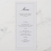 Formeel Moderne Klassieke Verhoogde Lijst Ivoor Br Menu (Voorkant)