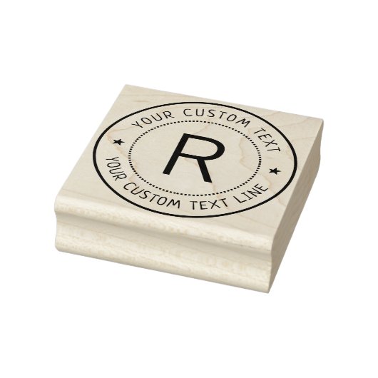 Formeel Monogram Ronde Stempel (Stempel)
