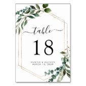 Formeel omlijnd tabelnummer kaart (Achterkant)