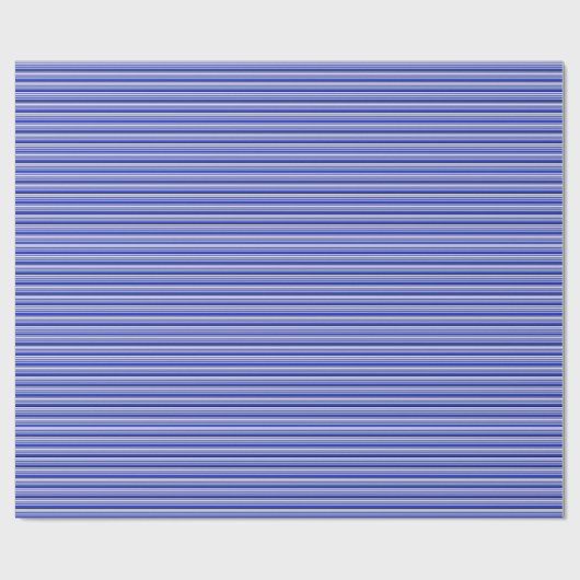 Formeel omslagpapier met dunne blauwe lijn cadeaupapier (Vlak)