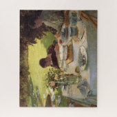 Formeel ontbijt in de tuin legpuzzel (Verticaal)