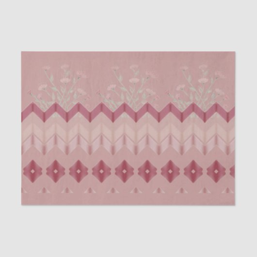 Formeel ontwerp met Roos Tissuepapier (Voorkant)