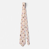 Formeel platte herfst/najaarsdieren stropdas (Voorkant)
