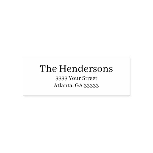 Formeel professioneel retouradres zelfinktende stempel (Design)