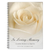 Formeel Roos van het Memorial of Funeral Book Notitieboek (Voorkant)