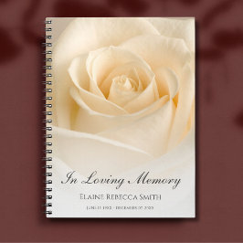 Formeel Roos van het Memorial of Funeral Book Notitieboek