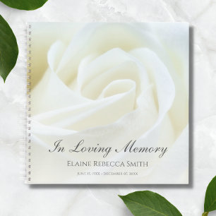 Formeel Roos van het Memorial of Funeral Book Notitieboek