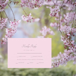 Formeel roze dineropties RSVP