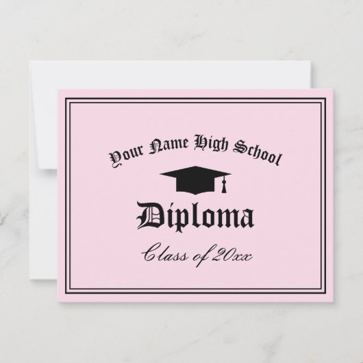 Formeel school diploma document sjabloon (Voorkant)