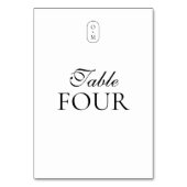 Formeel Schrift en Typografie Monogram Kaart (Voorkant)