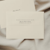 Formeel script Beige Charcoal de bruiloft