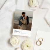 Formeel Script Bericht Foto bruiloft Dank u kaart