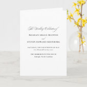 Formeel script boekje bruiloft programma (Gele Bloem)