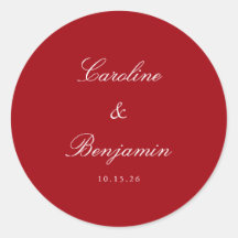 Formeel script Elegant Wedding Custom Red