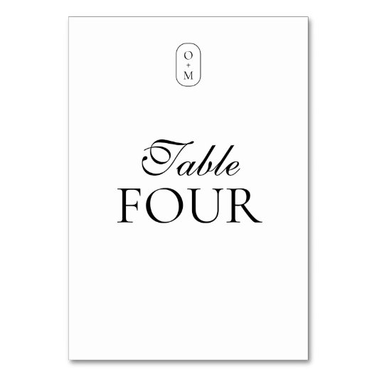 Formeel script en typografie Monogram Kaart (Achterkant)