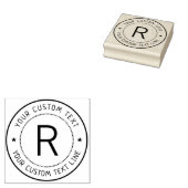 Formeel stempel met monogram en ronde vorm (Gestempeld)