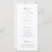 Formeel uitnodigingskaartje voor het huwelijkscere (Voorkant)