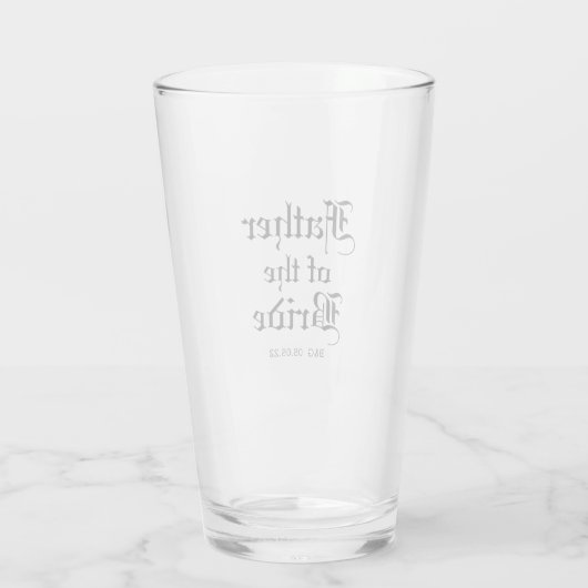 Formeel vader van de bride Tumbler Glass (Achterkant)