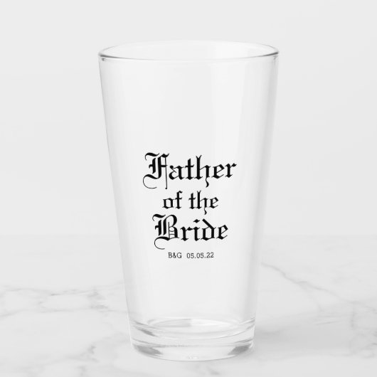 Formeel vader van de bride Tumbler Glass (Voorkant)