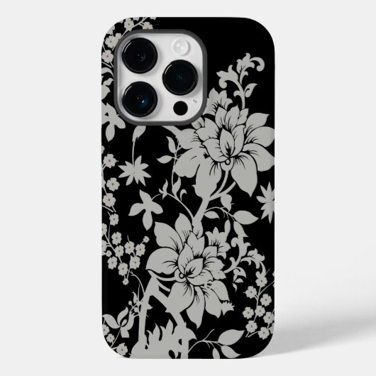 Formeel van zwarte en zilverstof Case-Mate iPhone case (Achterkant)