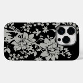 Formeel van zwarte en zilverstof Case-Mate iPhone case (Achterkant (horizontaal))