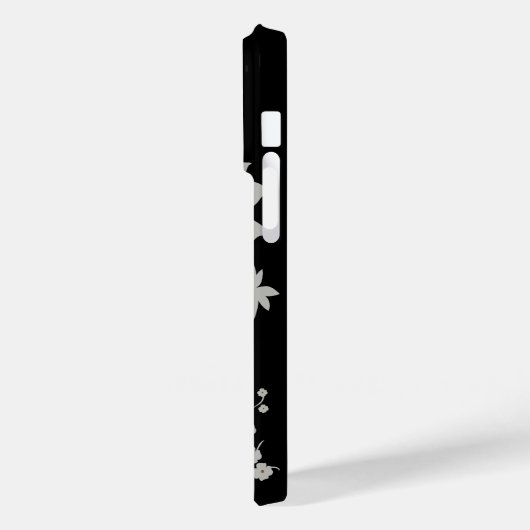 Formeel van zwarte en zilverstof Case-Mate iPhone case (Achterkant / Links)