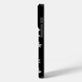 Formeel van zwarte en zilverstof Case-Mate iPhone case (Achterkant / Links)