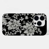 Formeel van zwarte en zilverstof Case-Mate iPhone case (Achterkant (horizontaal))