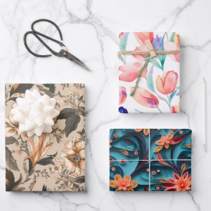 Formeel verpakkingspapier van 3 vellen