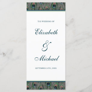 Formeel voetbalprogramma voor Peacock Programmakaart