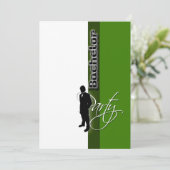 Formeel vrijgezellenfeest stijlvol kaart (Staand voorkant)