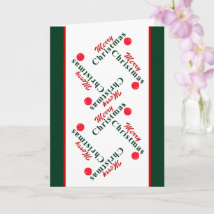 Formeel Vrolijk Kerstfeest, Hanging Ornament Chris Kaart