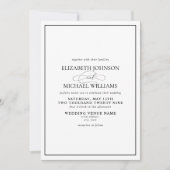 Formeel zwart en wit, klassieke vorm van het hands kaart (Voorkant)