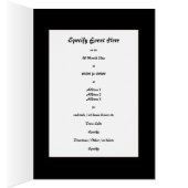 Formeel zwart stropdas stijlvol | Personaliseren (Binnen (Rechts))