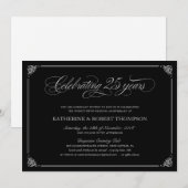 Formele 25e Jubileum partijuitnodigingen Kaart (Voorkant / Achterkant)