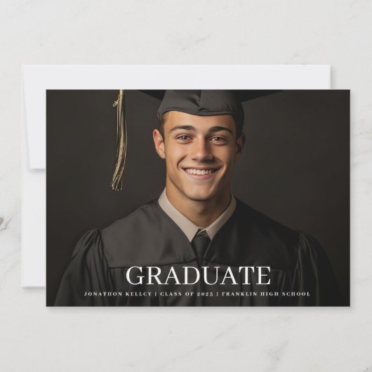 Formele 2 Fototypografie Afstuderen aankondiging (Voorkant)