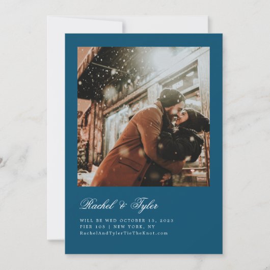 Formele aankondiging engagement save the date (Voorkant)