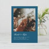 Formele aankondiging engagement save the date (Staand voorkant)