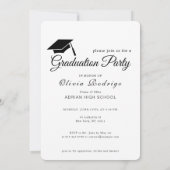 Formele Afstudeerfeest Uitnodiging | Krachtig & El (Achterkant)
