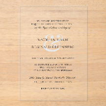 Formele Ampersand Traditionele Elegante Bruiloft