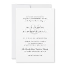 Formele Ampersand Traditionele Elegante Bruiloft