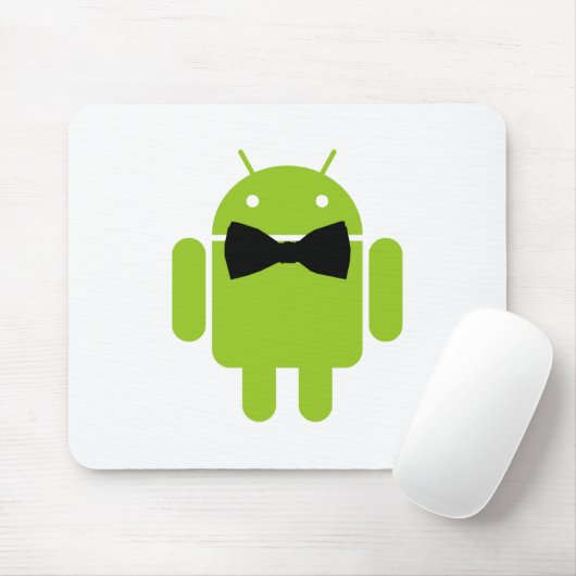 Formele Android Robot Pictogram Grafisch Muismat (Met muis)